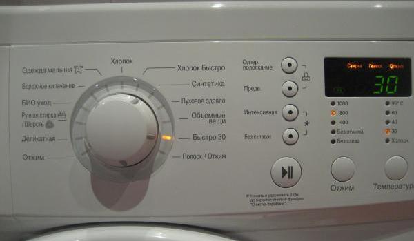 Функції пральної машини,